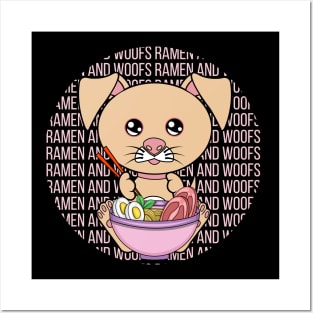 All I Need is ramen and dogs, ramen and dogs, ramen and dogs lover Posters and Art